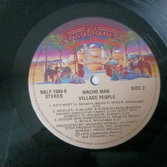 Vintage Village People Macho Man vinyl record, 1978 original first pressing - Picture 12 of 12